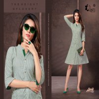 MARIYA VOL 10 BY KINTI HANDLOOM STRIPS WITH POCKET CASUAL WEAR KURTI DEALER