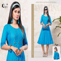 MASAKALI VOL 6 BY KINTI RAYON SIMPLE CASUAL WEAR KURTI AT CHIPEST PRICE IN SURAT MARKET