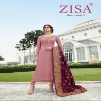 MEERA TRENDZ ZISA BANARASI VOL 7 SATIN GEORGETTE EMBROIDERY SALWAR KAMEEZ