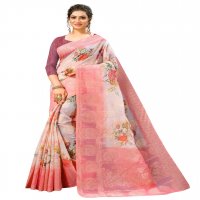 MISHRI  KICHA SILK WITH PRINTED INDIAN SARRES COLLECTION