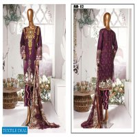 MM Textiles amber Icon premium Embroidered Printed Lawn Collection 2020