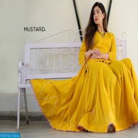 MUSTARD MEENAKARI PURE COTTON JACQUARED CROP TOP WITH SKIRT AND SHARARA DEALER