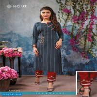 Mayree Floret Vol-4 Wholesale Reyon Embroidered Kurti With Pant