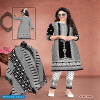 Meenaxi Black Queen Wholesale Cotton Dress Material