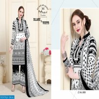 Mishri Black And White Wholesale Cotton Dress Material