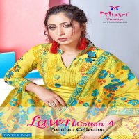 Mishri Lawn Karachi Cotton Vol-4 Wholesale Shopping Lawn Printed Dress Material