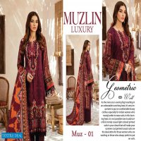 Muzlin Luxury Wholesale Pure Cotton Printed Dress Material