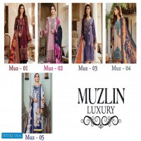Muzlin Luxury Wholesale Pure Cotton Printed Dress Material
