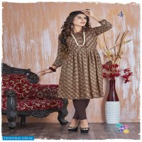 N4U PRACHEEN VOL 3 RAYON VISCOSE PRINTED DESIGNER KURTI DESIGNS