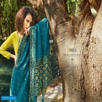 NARGIS BY IBIZA PURE SILK WITH FANCY EMBROIDERY HEAVY STYLISH DRESS MATERIALS IN INDIA