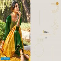 NARGIS BY IBIZA PURE SILK WITH FANCY EMBROIDERY HEAVY STYLISH DRESS MATERIALS IN INDIA