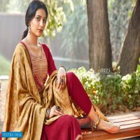 NARGIS BY IBIZA PURE SILK WITH FANCY EMBROIDERY HEAVY STYLISH DRESS MATERIALS IN INDIA