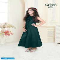 NEW KIDS GOWN BY NIDISHA TAFFETA SATIN DESIGNER KIDS GOWN COLLECTION