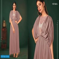 NITARA LAUNCH NYX ART SILK EVENING PARTY WEAR GOWN WHOLESALER