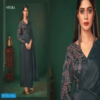 NITARA LAUNCH NYX ART SILK EVENING PARTY WEAR GOWN WHOLESALER
