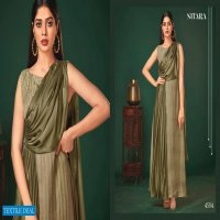 NITARA LAUNCH NYX ART SILK EVENING PARTY WEAR GOWN WHOLESALER