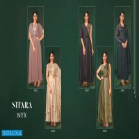 NITARA LAUNCH NYX ART SILK EVENING PARTY WEAR GOWN WHOLESALER