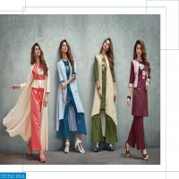 NITISHA NX PRESENT AURA SHRUG BANARASI COTTON SILK TOP AND BOTTOM WITH JACKET