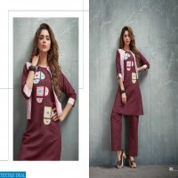 NITISHA NX PRESENT AURA SHRUG BANARASI COTTON SILK TOP AND BOTTOM WITH JACKET