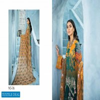 Nureh Swiss Lawn Unstitched Embroidered Chiffon Dupatta Pakistani Dress