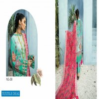 Nureh Swiss Lawn Unstitched Embroidered Chiffon Dupatta Pakistani Dress