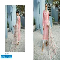 Nureh Swiss Lawn Unstitched Embroidered Chiffon Dupatta Pakistani Dress