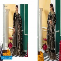 Nureh The Wedding Unsttich Velvet Collection Wholesale Pakistani Catalog
