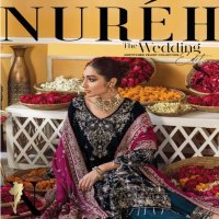 Nureh The Wedding Unsttich Velvet Collection Wholesale Pakistani Catalog
