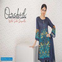 Orchid Printed Lawn With Silk Dupatta Wholesale Shopping Pakistani Suits