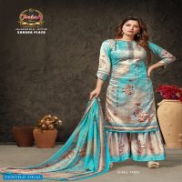 Palak Sarara Plazo Wholesale Plazo Style Cotton Dress Material