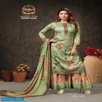 Palak Sarara Plazo Wholesale Plazo Style Cotton Dress Material
