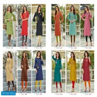 Poonam Diva Vol-9 Wholesale Embroidered Long Tops