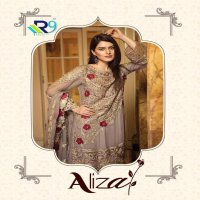 R9 PRESENT ALIZA FAUX GEORGETTE PAKISTANI STYLE SUIT COLLECTION