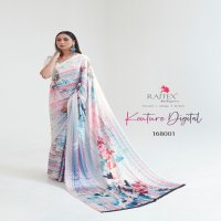 RAJTEX KOUTURE DIGITAL 168001-168011 SERIES JAPAN SATIN DIGITAL PRINTED SAREE