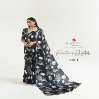 RAJTEX KOUTURE DIGITAL 168001-168011 SERIES JAPAN SATIN DIGITAL PRINTED SAREE