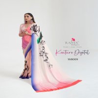 RAJTEX KOUTURE DIGITAL 168001-168011 SERIES JAPAN SATIN DIGITAL PRINTED SAREE