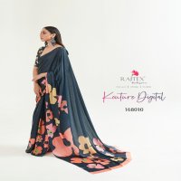 RAJTEX KOUTURE DIGITAL 168001-168011 SERIES JAPAN SATIN DIGITAL PRINTED SAREE