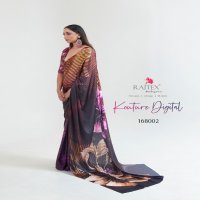 RAJTEX KOUTURE DIGITAL 168001-168011 SERIES JAPAN SATIN DIGITAL PRINTED SAREE