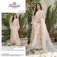 RAMSHA VOL 18 SERIES 335-338 EMBROIDERY GEORGETTE PAKISTANI DRESSES