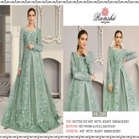 RAMSHA VOL 8 295-298 SERIES GEORGETTE NET EMBROIDERY PAKISTANI SUITS