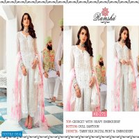 RAMSHA VOl-2 LAUNCH R269-R272 SERIES GEORGETTE EMBROIDERY PAKISTANI SUITS COLLECTIONS