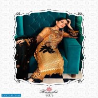 RAMSHA VOl-2 LAUNCH R269-R272 SERIES GEORGETTE EMBROIDERY PAKISTANI SUITS COLLECTIONS