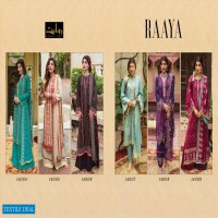RAWAYAT LAUNCH RAAYA PURE JAM SELF EMBROIDERY PAKISTANI SUITS