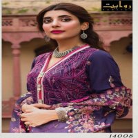 RAWAYAT LAUNCH RAAYA PURE JAM SELF EMBROIDERY PAKISTANI SUITS