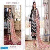 RINAZ ADAN LIBAS VOL 5 CAMBRIC COTTON PAKISTANI DRESS MATERIALS