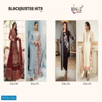 RINAZ BLOCKBUSTER VOL 9 GEORGETTE EMBROIDERY PAKISTANI SUITS