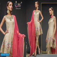 RINAZ FASHION BLOCK BUSTER VOL 7 GEORGETTE WITH HEAVY EMBROIDERY WORK PAKISTANI SUITS CONCEPT