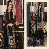 RINAZ FASHION MARYAMS GOLD GEORGETTE PAKISTANI STYLE EMBROIDERED SUITS