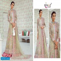 RINAZ FASHION RIM ZIM VOL 4 BUTTERFLY NET WITH EMBROIDERY WORK BRIDAL COLLECTIONS PAKISTANI SUITS