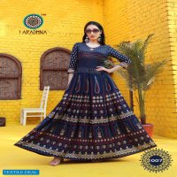 RIWAAZ BY ARADHNA RAYON WORK LONG EVENING GOWN COLLECTION